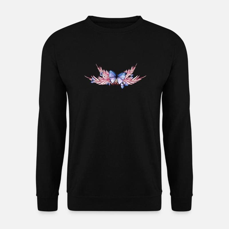 Schmetterling - Unisex Pullover - Schwarz