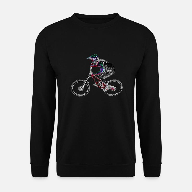 Mountainbike MTB bergab - Unisex Pullover - Schwarz
