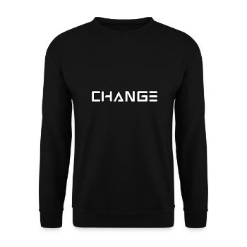 CHANGEMENT - Sweat-shirt Unisexe - noir - Devant - Alina (178cm) & Michal (187cm)