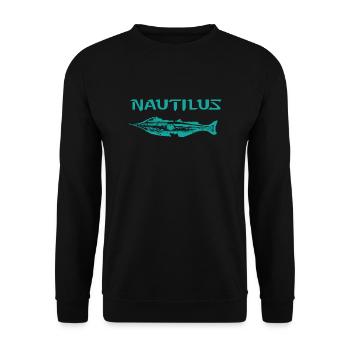 NAUTILE - Sweat-shirt Unisexe - noir - Devant - Alina (178cm) & Michal (187cm)
