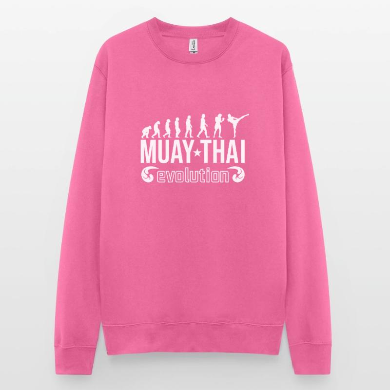 Evolution du Muay Thai | La boxe thaïe l'évolution Sweat-shirt Unisexe
