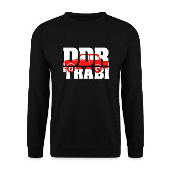 Trabi DDR - Unisex Pullover - Schwarz - Vorne - Alina (178cm) & Michal (187cm)