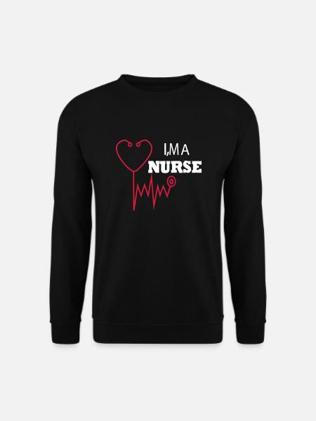 Ich bin eine Krankenschwester Ich bin eine Krankenschwester Krankenschwester - Unisex Pullover - Schwarz