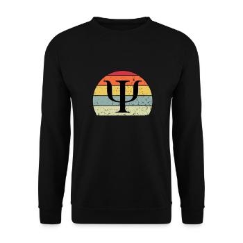 Psychology Symbol Distress - Unisex Sweatshirt - black - Front - Alina (178cm) & Michal (187cm)