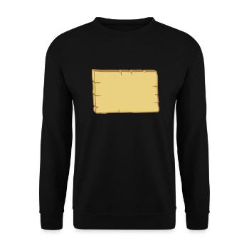 Wooden sign design frame - Unisex Sweatshirt - black - Front - Alina (178cm) & Michal (187cm)