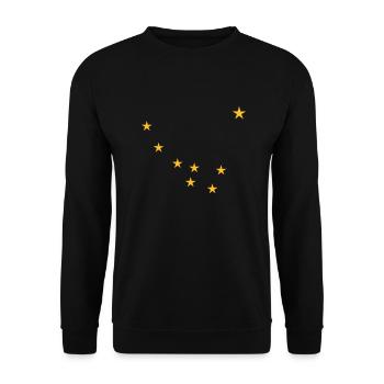 Alaska Siegel - Usa Armoiries - Sweat-shirt Unisexe - noir - Devant - Alina (178cm) & Michal (187cm)