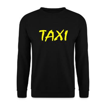 Taxi - Unisex Sweatshirt - black - Front - Alina (178cm) & Michal (187cm)