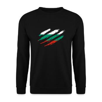 Bulgarie Drapeau bulgare Drapeau Plage d’or - Sweat-shirt Unisexe - noir - Devant - Alina (178cm) & Michal (187cm)