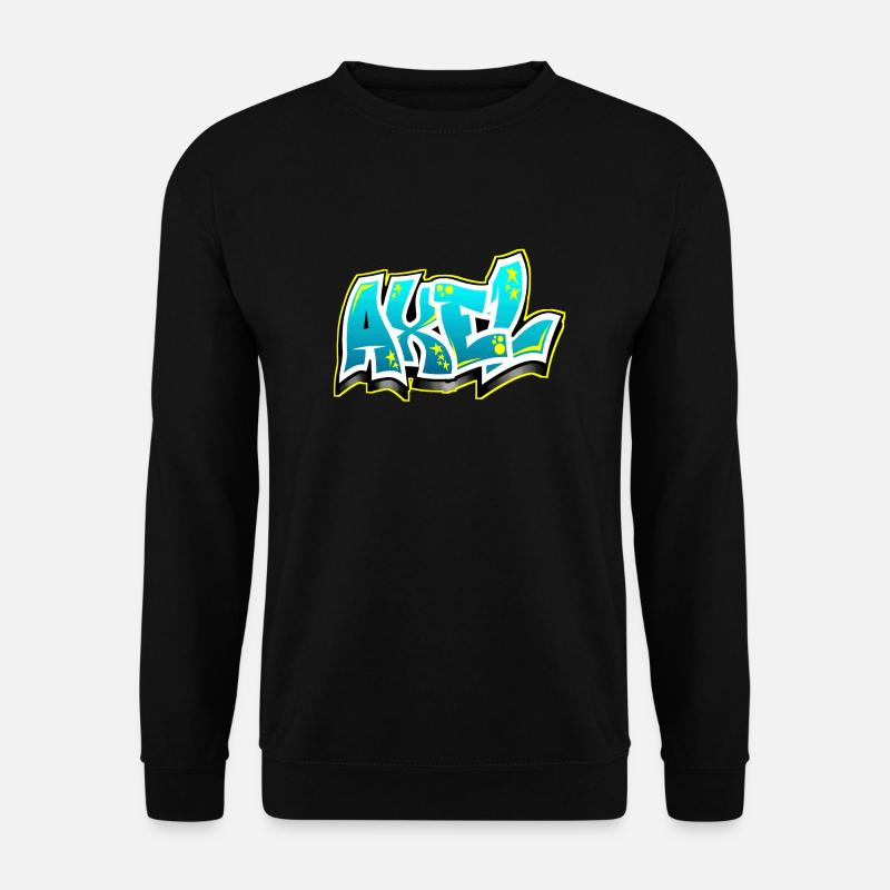 Nome graffiti Axel - Felpa unisex - nero