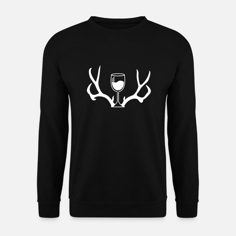 Hunting and wine - Unisex Sweatshirt - black