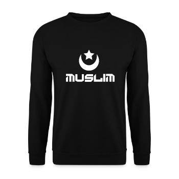 Muslim - Unisex Sweatshirt - black - Front - Alina (178cm) & Michal (187cm)