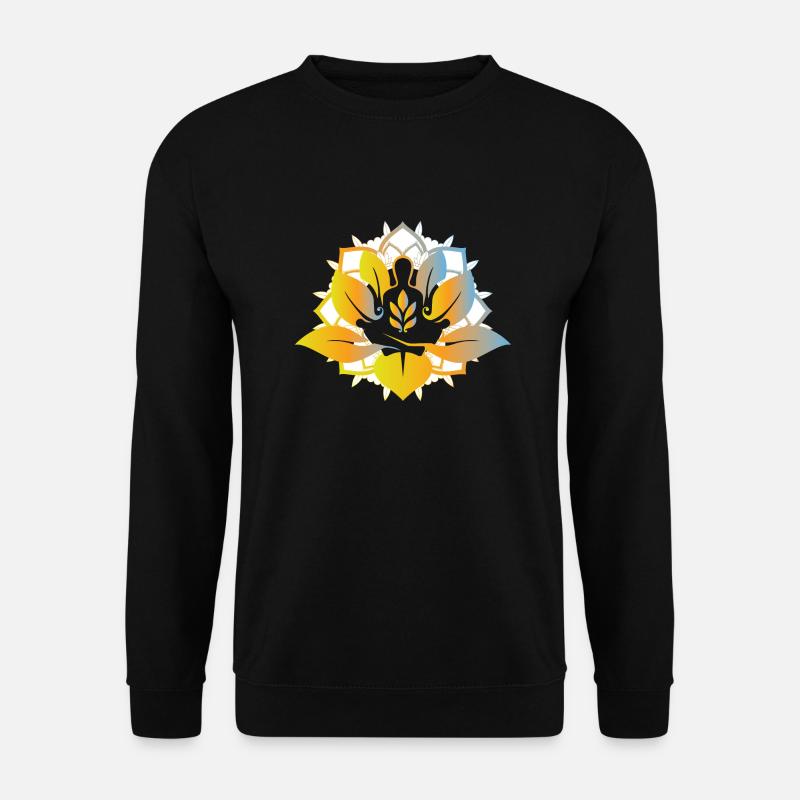 Meditation Hindu - Unisex Pullover - Schwarz