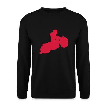 Sport speedway - Unisex Pullover - Schwarz - Vorne - Alina (178cm) & Michal (187cm)