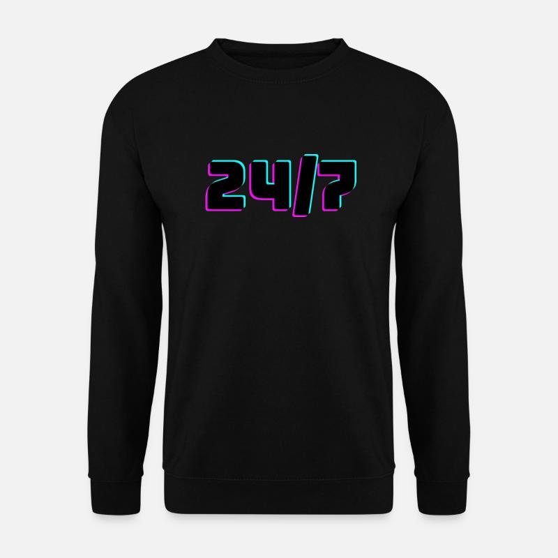 24/7 - Unisex Sweatshirt - black