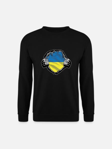 Ukraine Design für Ukraine Fans - Unisex Pullover - Schwarz