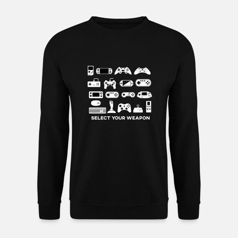 Vælg dit våben - videospil - Unisex sweater - sort