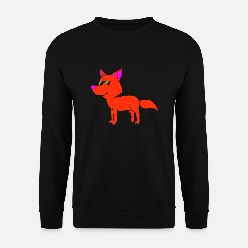 cool fox - Unisex Pullover - Schwarz