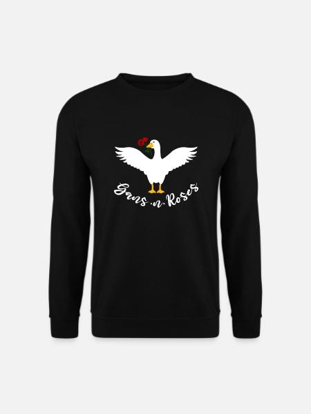 Gans n Roses - Unisex Pullover - Schwarz