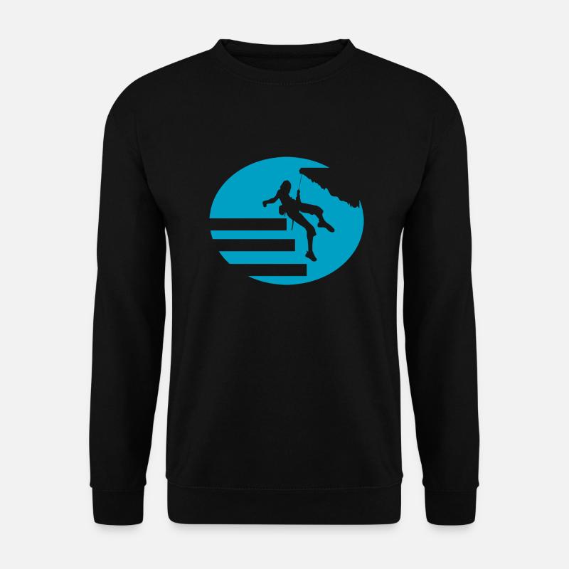 Bouldern Klettern Climbing - Unisex Pullover - Schwarz