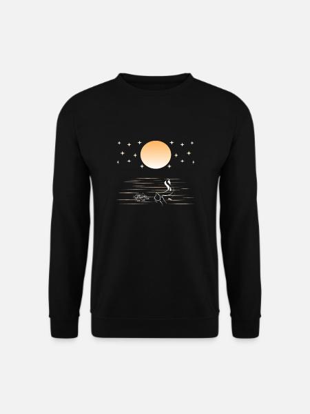 Moonshine Waller Pêche Pêcheur Poisson-chat Pêche - Sweat-shirt Unisexe - noir