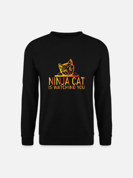 Chat Katze - Sweat-shirt Unisexe - noir