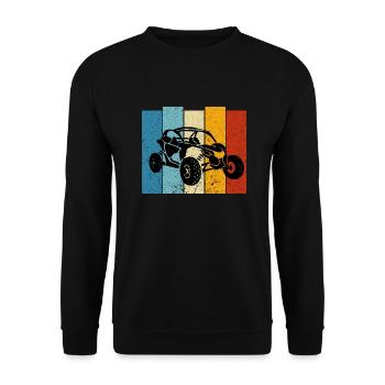 ATV UTV off road Vintage Original - Unisex Sweatshirt - black - Front - Alina (178cm) & Michal (187cm)