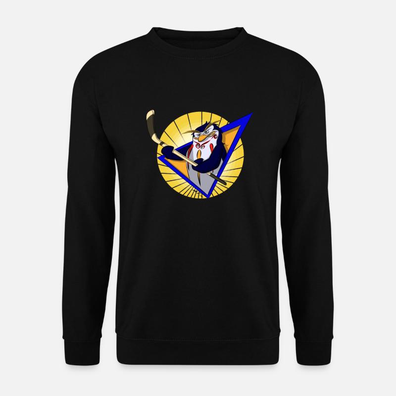 Eishockey Pinguin - Unisex Pullover - Schwarz