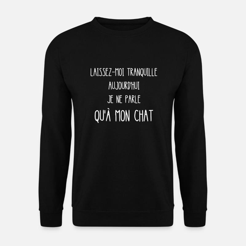 laissez-moi tranquille - Sweat-shirt Unisexe - noir