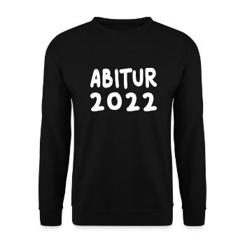 Abitur 2022 Abi Abiball Geschenk Schule - Unisex Pullover - Schwarz - Vorne - Alina (178cm) & Michal (187cm)