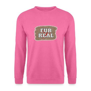 Pelz Real - Unisex Pullover - Pink - Vorne