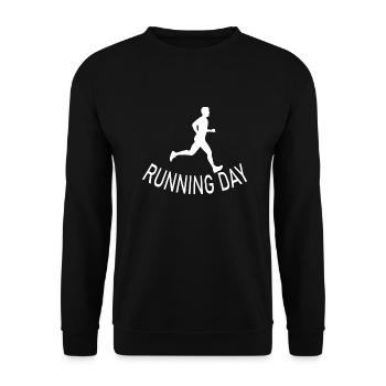 126269051 308031859 Triathlon Swim Bike Run - Unisex Pullover - Schwarz - Vorne - Alina (178cm) & Michal (187cm)