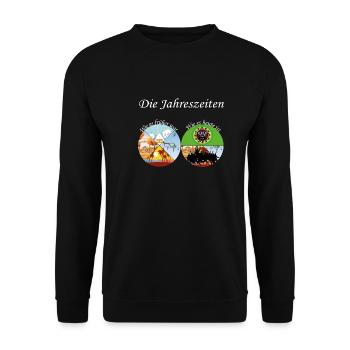 Die Covid Saison - Unisex Pullover - Schwarz - Vorne - Alina (178cm) & Michal (187cm)