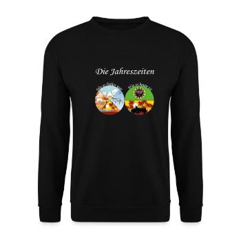 Die Covid Saison - Unisex Pullover - Schwarz - Vorne - Alina (178cm) & Michal (187cm)