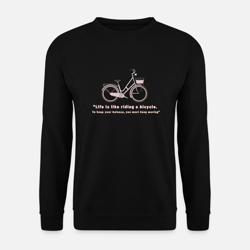 Bicycle life 🚲 - Unisex Pullover - Schwarz