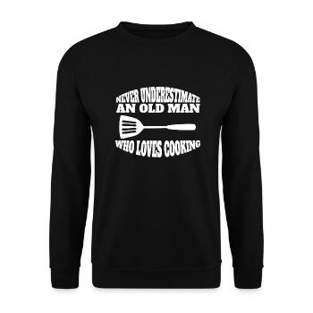 Kochen Koch lustige Bäcker Geschenk Hobbykoch - Unisex Pullover - Schwarz - Vorne - Alina (178cm) & Michal (187cm)