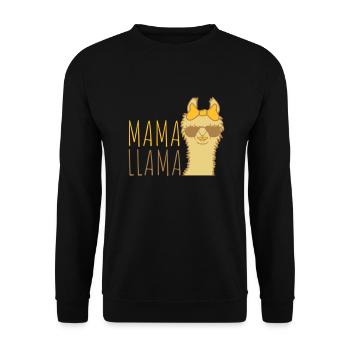Lunettes de soleil Mrs Mama Llama - Sweat-shirt Unisexe - noir - Devant - Alina (178cm) & Michal (187cm)