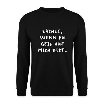 lächeln Party saufen feiern sexy lifestyle Spaß - Unisex Pullover - Schwarz - Vorne - Alina (178cm) & Michal (187cm)