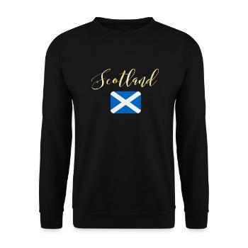 scotland flag highland - Unisex Sweatshirt - black - Front - Alina (178cm) & Michal (187cm)