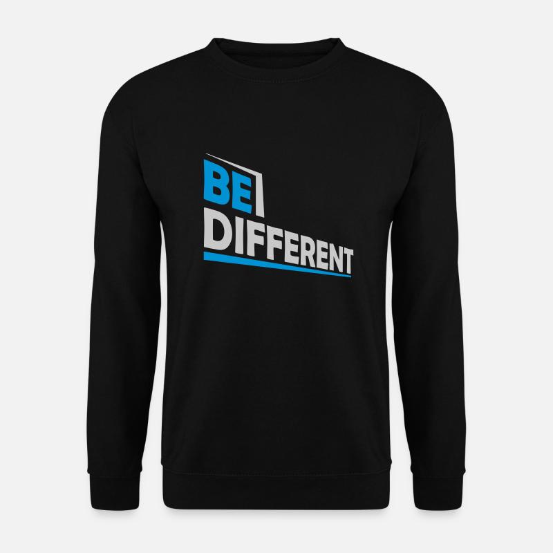 Be different Logo Design - Unisex Sweatshirt - black