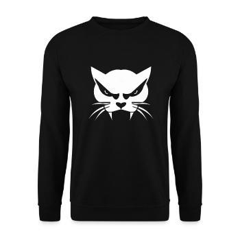 Bad Cat - Sweat-shirt Unisexe - noir - Devant - Alina (178cm) & Michal (187cm)