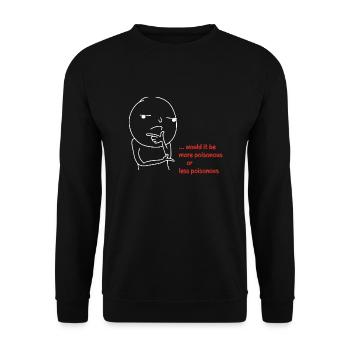 serait-ce - Sweat-shirt Unisexe - noir - Devant - Alina (178cm) & Michal (187cm)