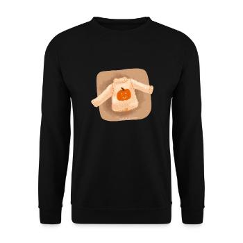 sweater weather - Unisex Sweatshirt - black - Front - Alina (178cm) & Michal (187cm)