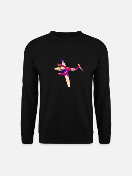 Kleines Verkehrsflugzeug - Unisex Pullover - Schwarz
