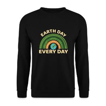Earth Day Earthday Environmental Protection Environment Nature - Unisex Sweatshirt - black - Front - Alina (178cm) & Michal (187cm)