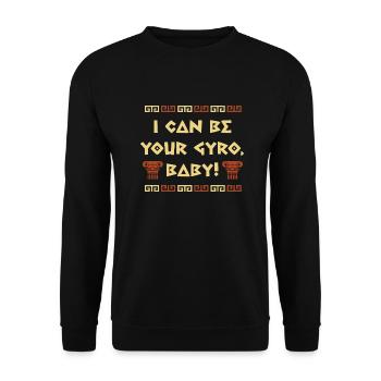 Antike Griechische Mythologie und Griechisches - Unisex Pullover - Schwarz - Vorne - Alina (178cm) & Michal (187cm)
