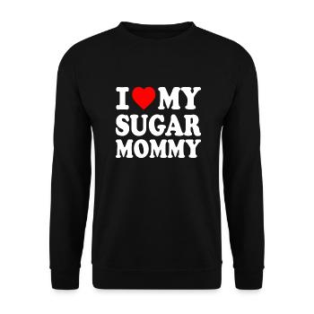 I love my Sugar mommy - Sweat-shirt Unisexe - noir - Devant - Alina (178cm) & Michal (187cm)