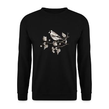 Oiseau - Sweat-shirt Unisexe - noir - Devant - Alina (178cm) & Michal (187cm)