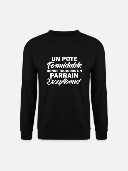 parrain exceptionnel / futur parrain - Sweat-shirt Unisexe - noir