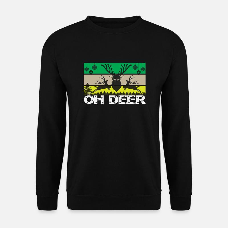 Oh Deer - Unisex Pullover - Schwarz