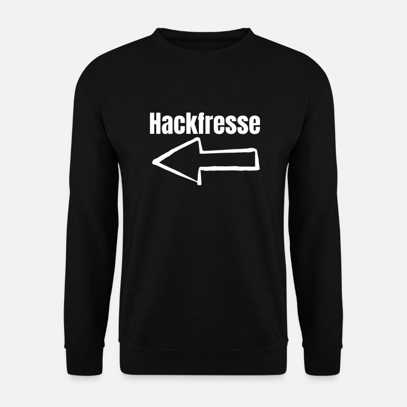 Flèche hack-eat à gauche - Sweat-shirt Unisexe - noir